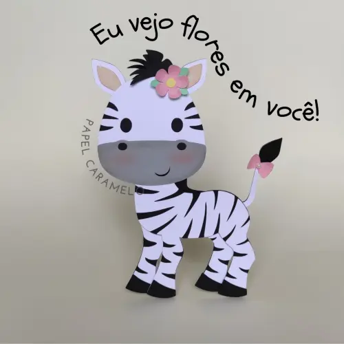 Arquivo de corte topo de bolo Zebrinha