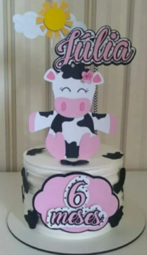 Arquivo de corte topo de bolo Vaquinha