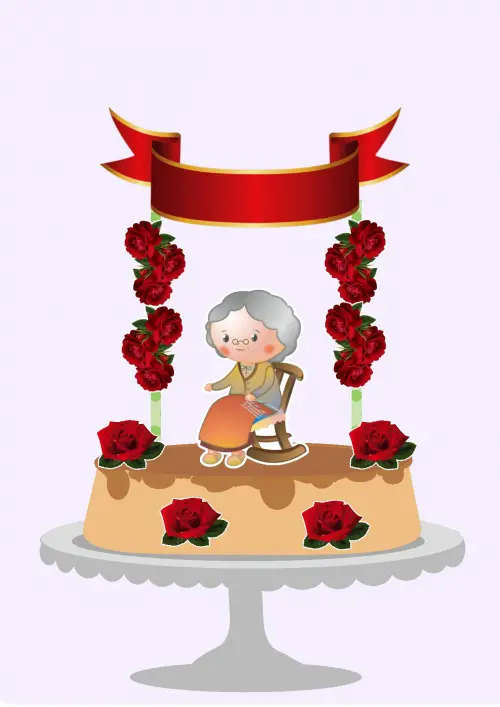 Arquivo de corte topo de bolo Vovó