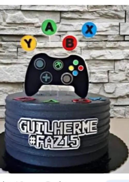 Arquivo de corte topo de bolo Video game