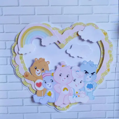 Arquivo de corte topo de bolo Ursinhos Carinhosos