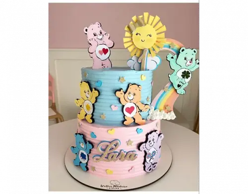 Arquivo de corte topo de bolo Ursinhos Carinhosos