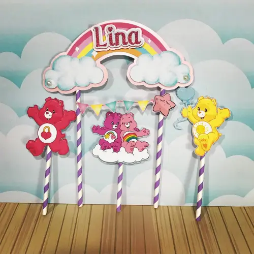 Arquivo de corte topo de bolo Ursinhos Carinhosos