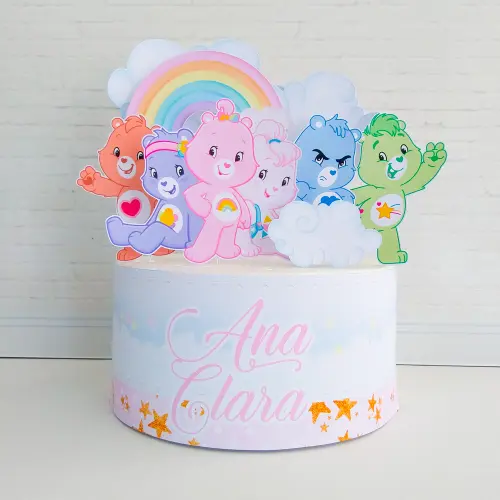 Arquivo de corte topo de bolo Ursinhos Carinhosos