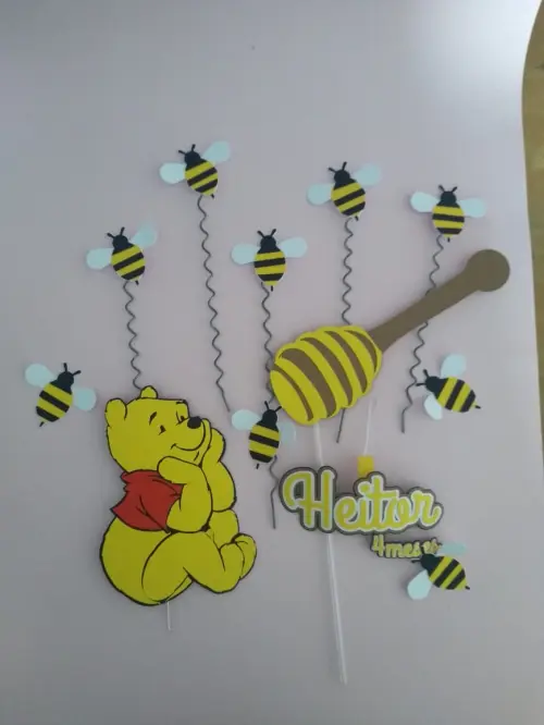 Arquivo de corte topo de bolo Ursinho Pooh