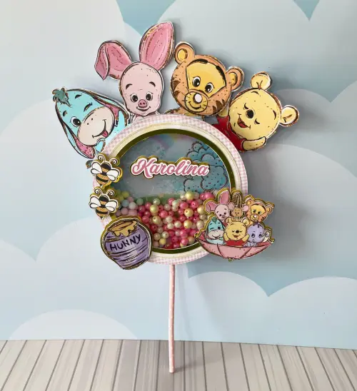 Arquivo de corte topo de bolo Ursinho Pooh