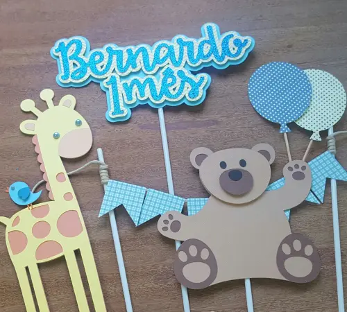 Arquivo de corte topo de bolo Ursinho