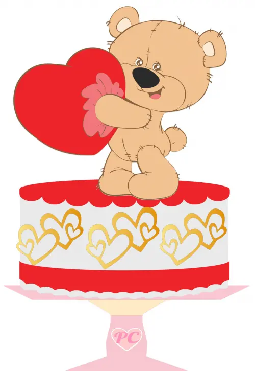 Arquivo de corte topo de bolo Ursinho