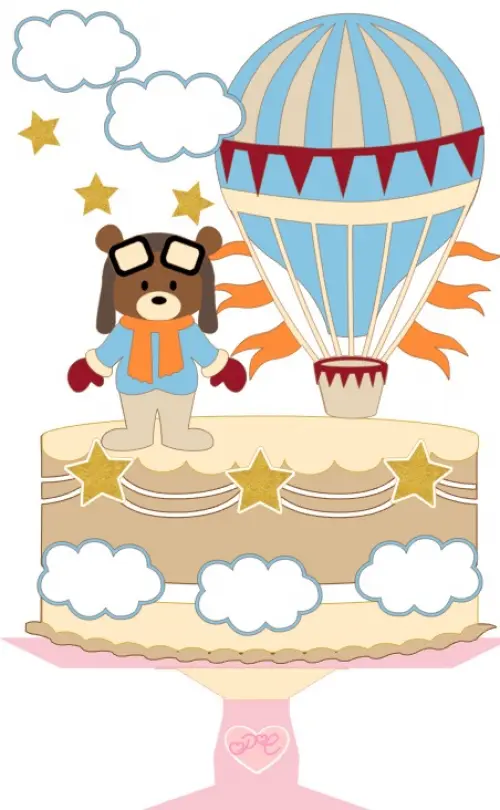 Arquivo de corte topo de bolo Ursinho