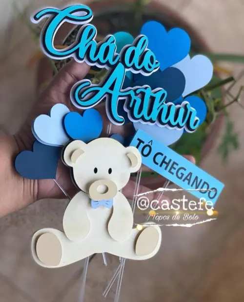 Arquivo de corte topo de bolo Ursinho