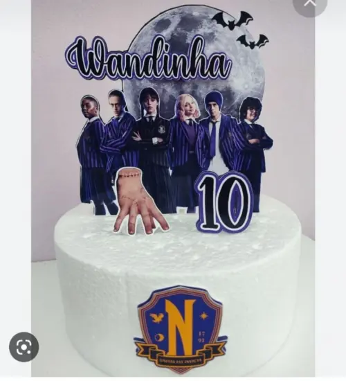 Arquivo de corte topo de bolo Wandinha