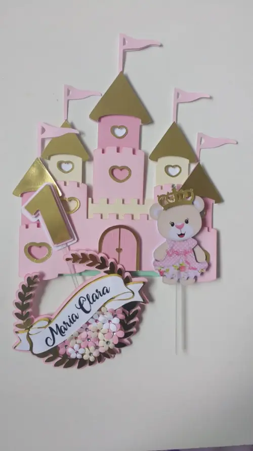 Arquivo de corte topo de bolo Ursinha