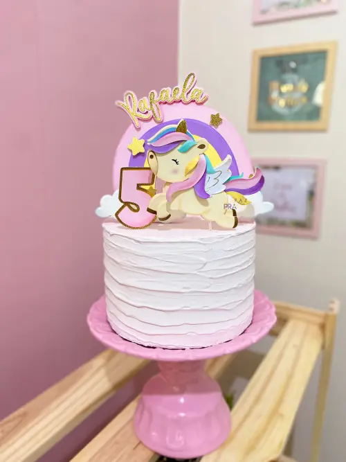 Arquivo de corte topo de bolo Unicórnio