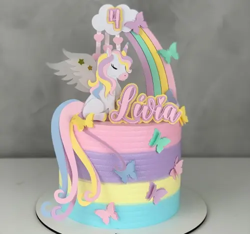 Arquivo de corte topo de bolo Unicórnio