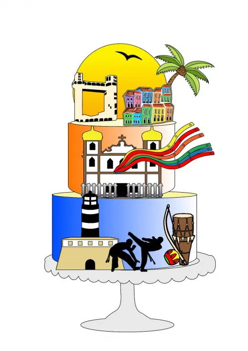 Arquivo de corte topo de bolo Salvador