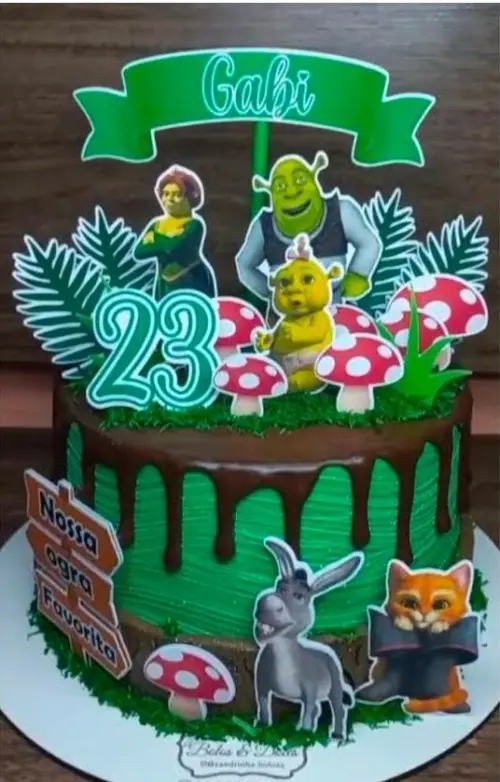 Arquivo de corte topo de bolo Sherek