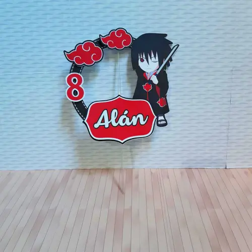 Arquivo de corte topo de bolo Sasuke