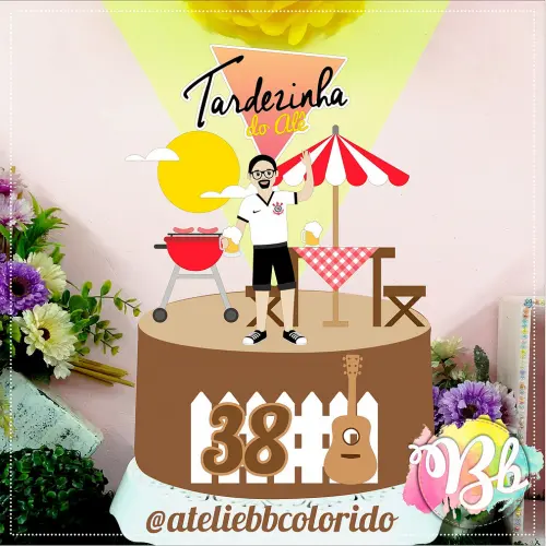 Arquivo de corte topo de bolo Tardezinha