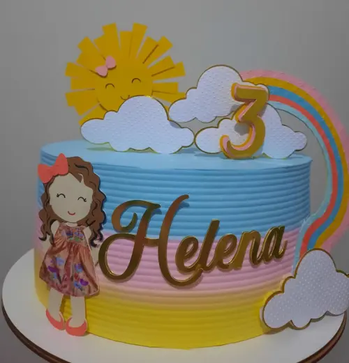 Arquivo de corte topo de bolo Solzinho