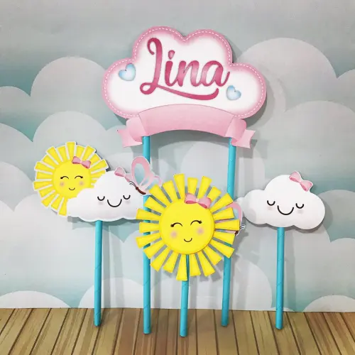 Arquivo de corte topo de bolo Solzinho