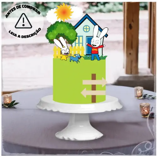 Arquivo de corte topo de bolo SIMON O COELHO