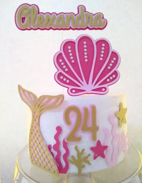 Arquivo de corte topo de bolo Sereia