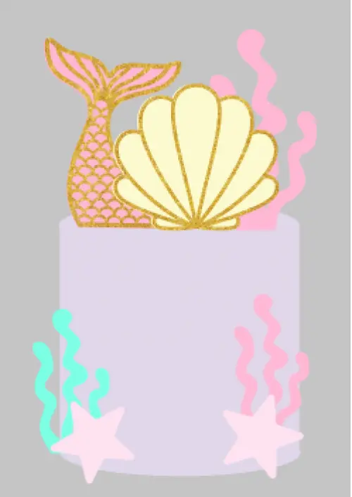 Arquivo de corte topo de bolo Sereia