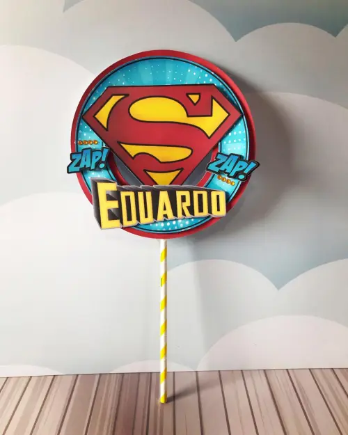 Arquivo de corte topo de bolo Super Homem