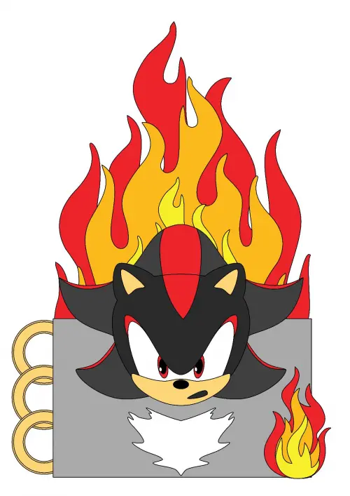 Arquivo de corte topo de bolo Sonic