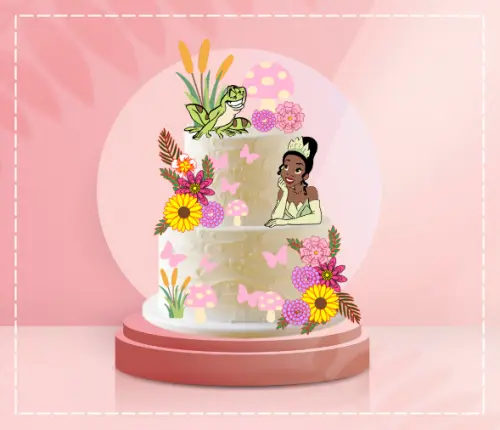 Arquivo de corte topo de bolo Princesa Tiana