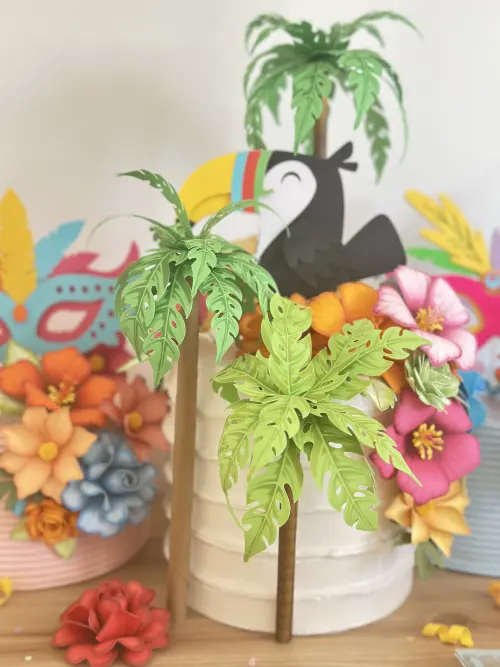 Arquivo de corte topo de bolo Tropical Tucano