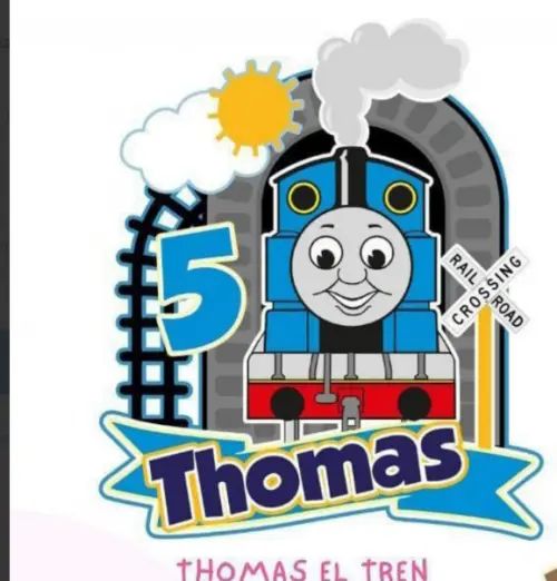 Arquivo de corte topo de bolo Thomas e seus amigos