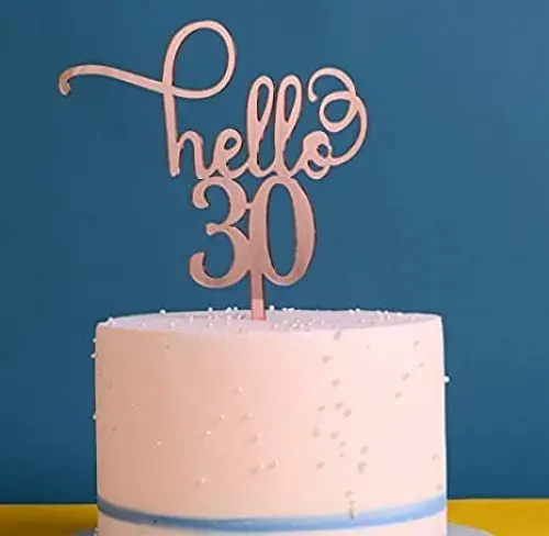 Arquivo de corte topo de bolo hello 30