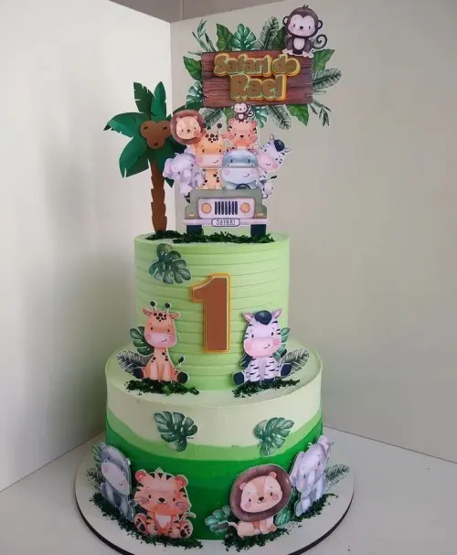 Arquivo de corte topo de bolo SAFARI