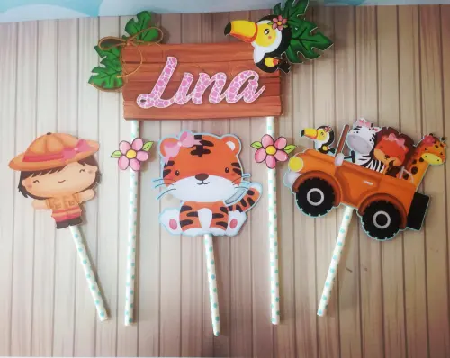 Arquivo de corte topo de bolo SAFARI