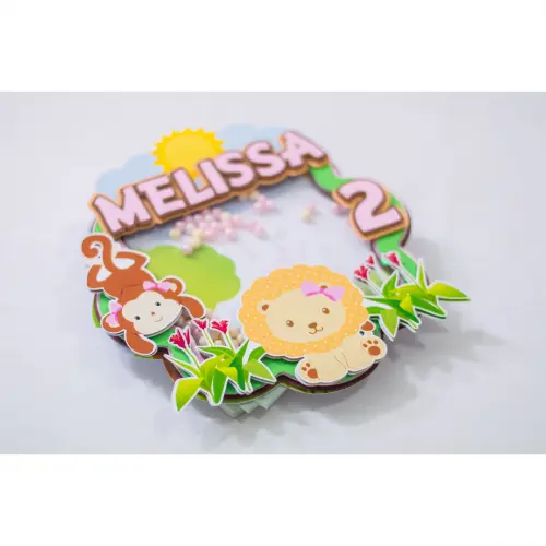 Arquivo de corte topo de bolo SAFARI