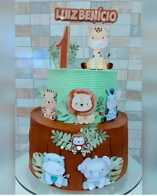 Arquivo de corte topo de bolo SAFARI