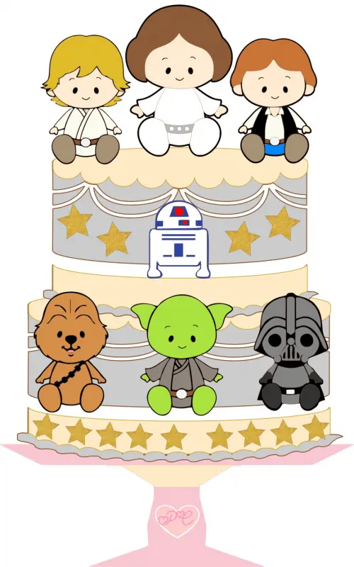 Arquivo de corte topo de bolo Star Wars