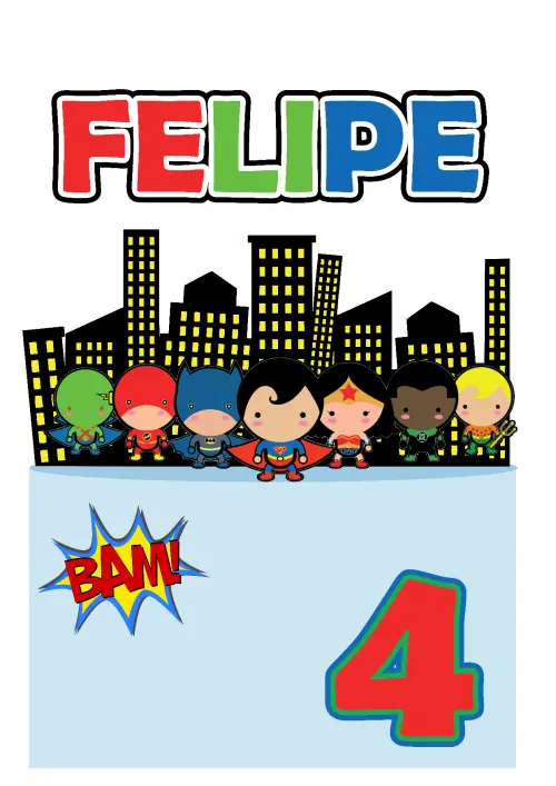 Arquivo de corte topo de bolo super hero