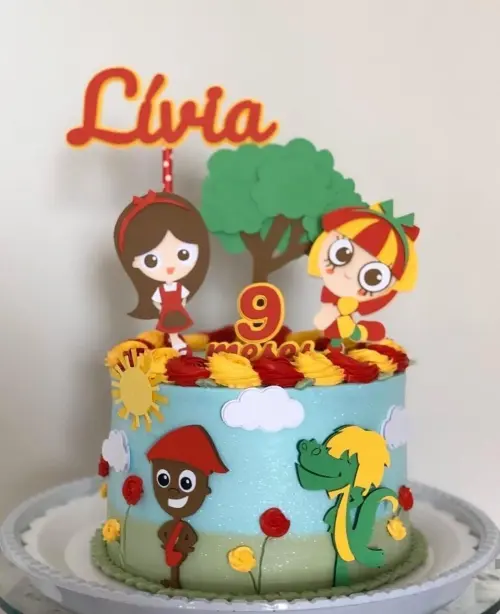 Arquivo de corte topo de bolo Sitio do pica pau amarelo