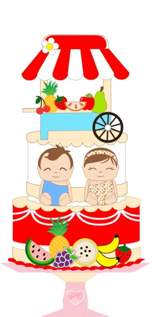 Arquivo de corte topo de bolo Quitandinha