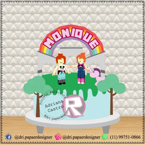 Arquivo de corte topo de bolo Roblox