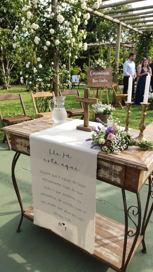 Tecido para altar casamento