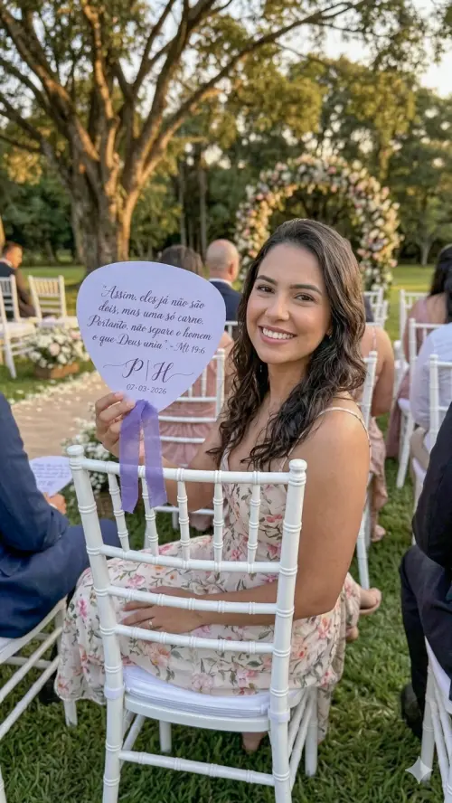 Leques de papel personalizados para casamento e eventos