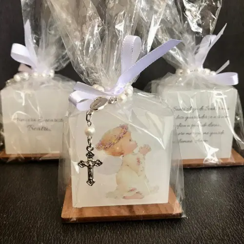 Vela lembrança de crisma e batizado