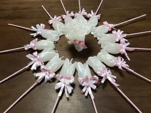 Velas para Valsa 15 anos , bolo vivo