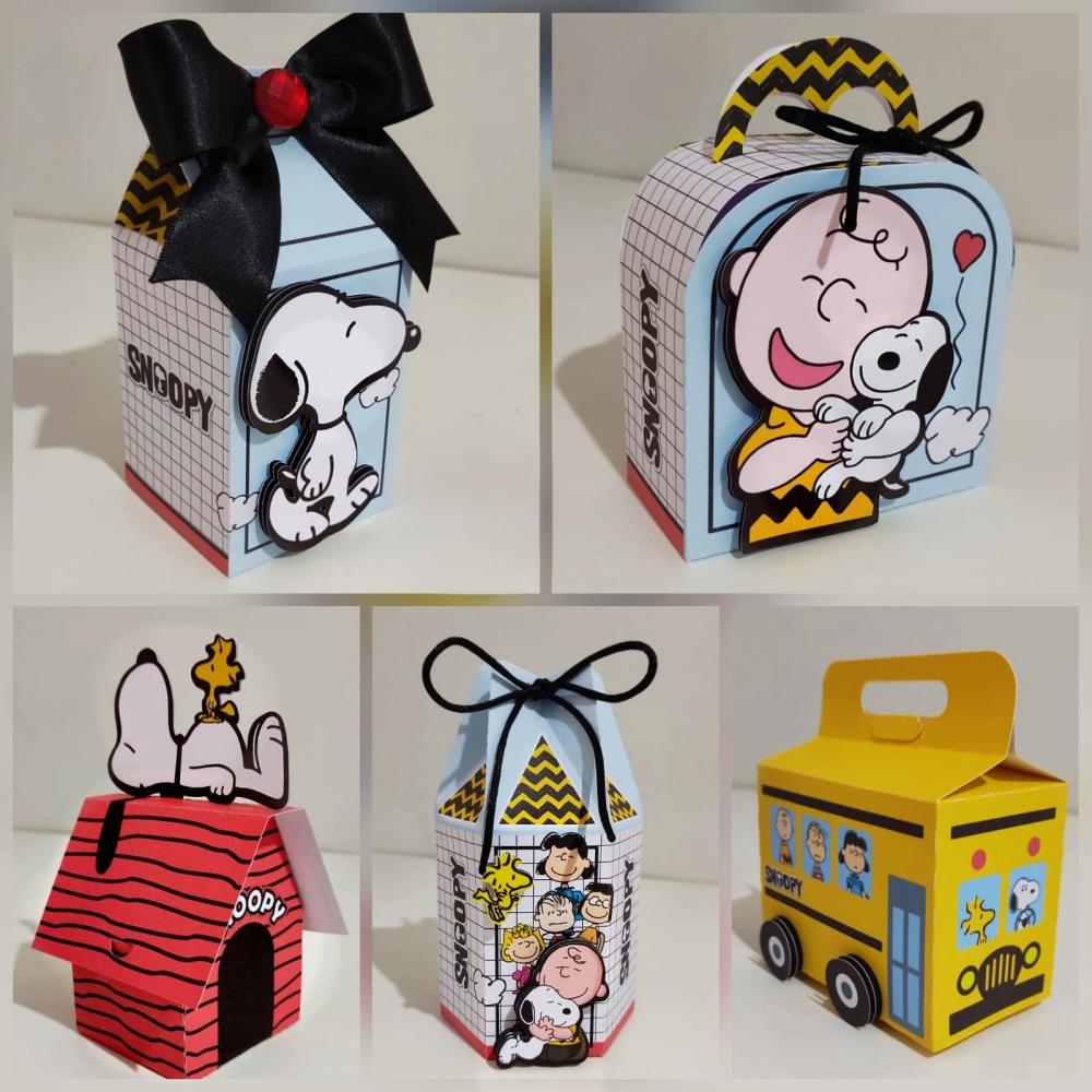kit personalizados Tema SNOOPY 13 (30 Peças)caixinhas e lembranc