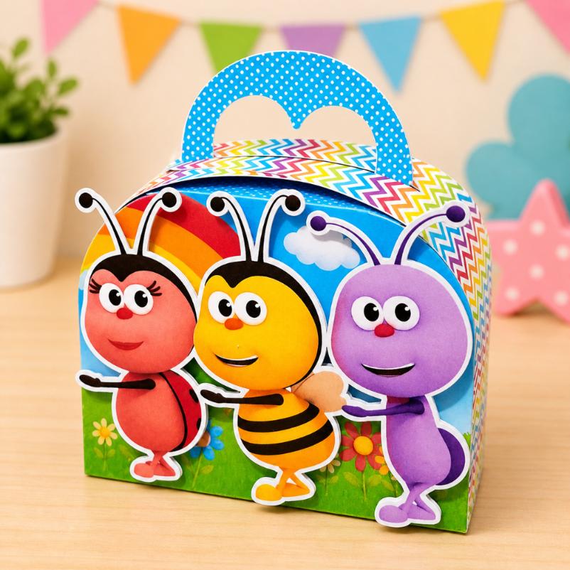 Kit Festa Bichi Kids Personalizado Luxo | Caixinhas Decoradas Pre