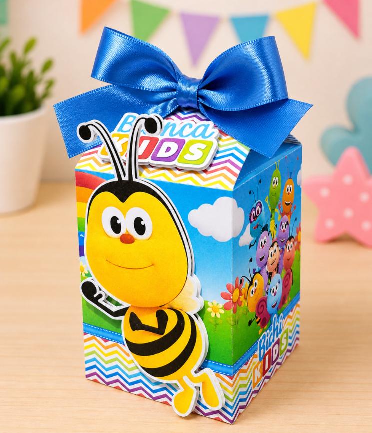 Kit Festa Bichi Kids Personalizado Luxo | Caixinhas Decoradas Pre