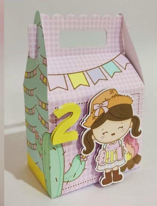 Kit Festa Junina Candy Personalizado Luxo | Caixinhas Decoradas P
